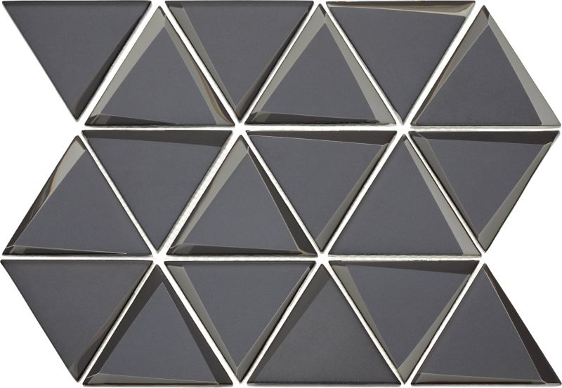 Mozaika Triangle 28,4 x 38 cm dark grey