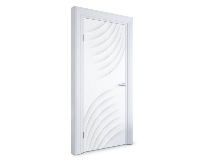 Samoprzylepna naklejka na drzwi Wallfluent 85x205 cm Abstrakcyjne fale 1 szt.