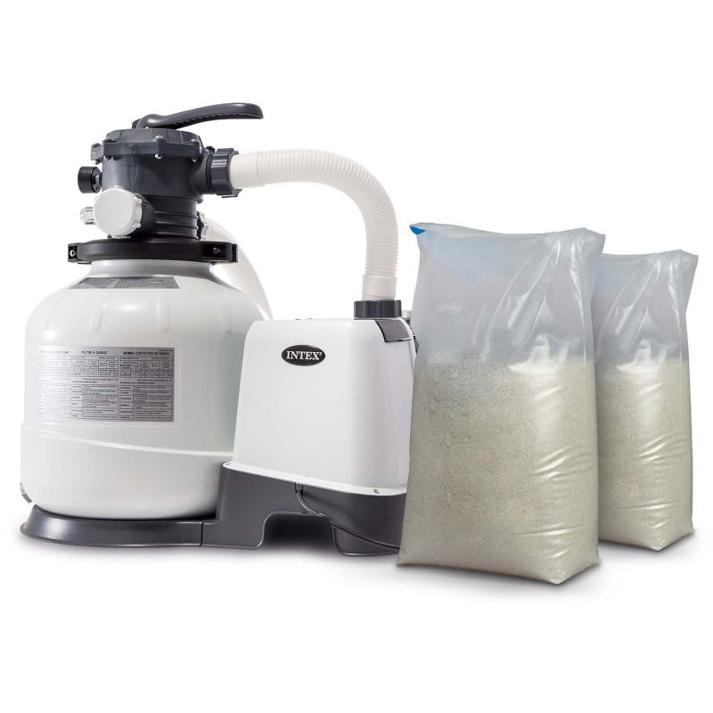 Pompa filtrująca Intex 26648 basenowa piaskowa 10500 l/h + piasek 50kg 1 szt.
