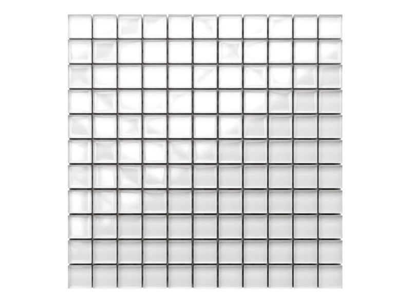 Mozaika szklana Ilcom biała super white 30x30cm 1 szt.