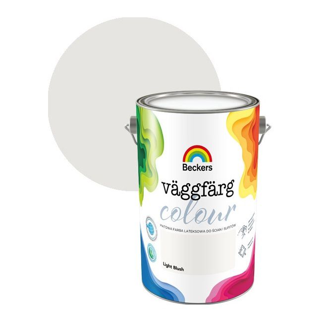Farba lateksowa Beckers Vaggfarg Colour light blush 5 l