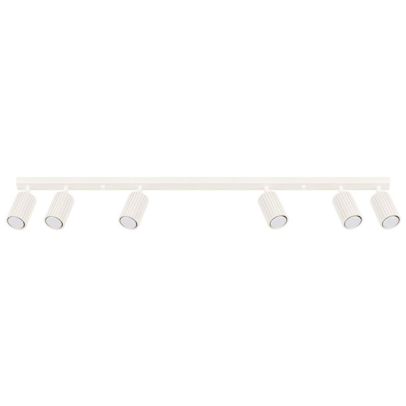 Oprawa sufitowa spot Sollux Lighting Karbon beżowy 6 x GU10 x IP20 wym: 16,5 x 117 x 6,5 cm - 1 szt.