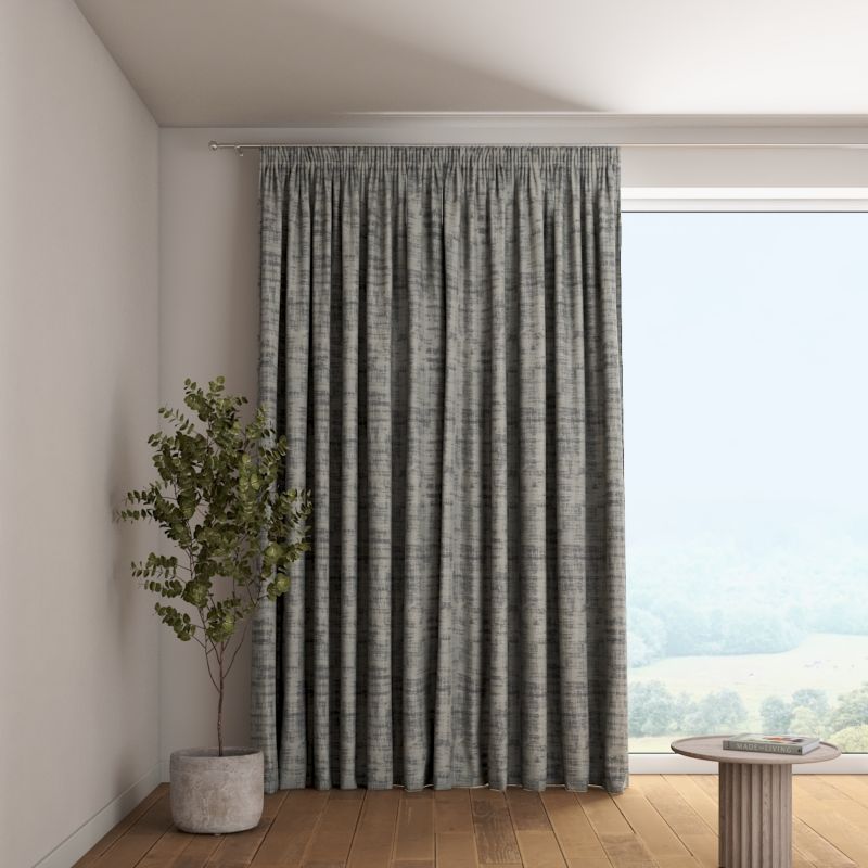 Zasłona na taśmie marszczącej 1 szt. 130 x 245 cm Dekoria szary beton 1 szt.