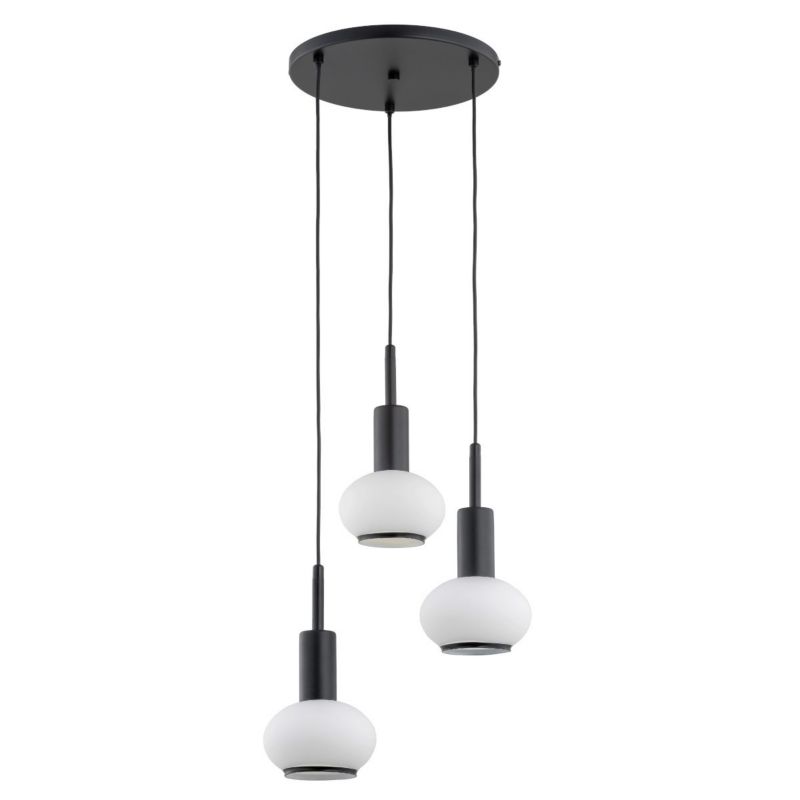 Lampa wisząca Alfa Zebra 3101 czarno-biała minimalistyczna 3xE14 x 10W 1 szt.