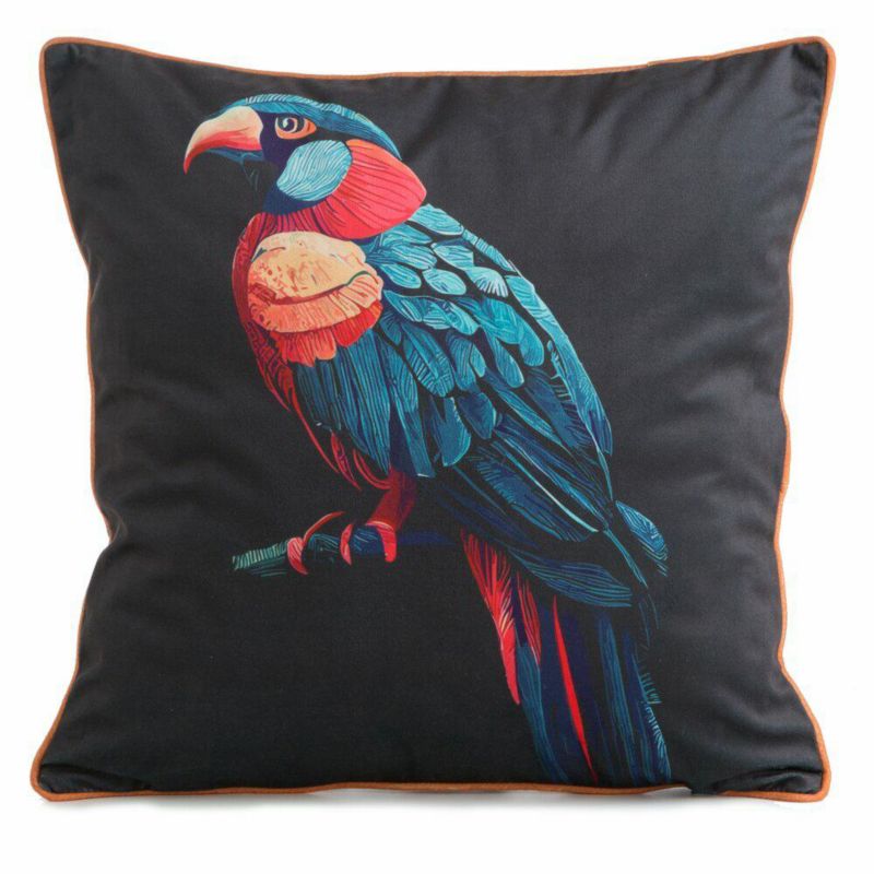 Poszewka Velvet/136 Eurofirany dekoracyjna na poduszkę 45x45 cm Papuga 1 szt.