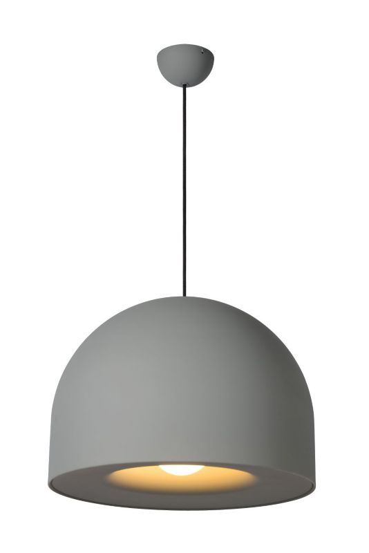 Lampa wisząca Lucide Akron czarno-szara nowoczesna 1xE27 x 40W 1 szt.
