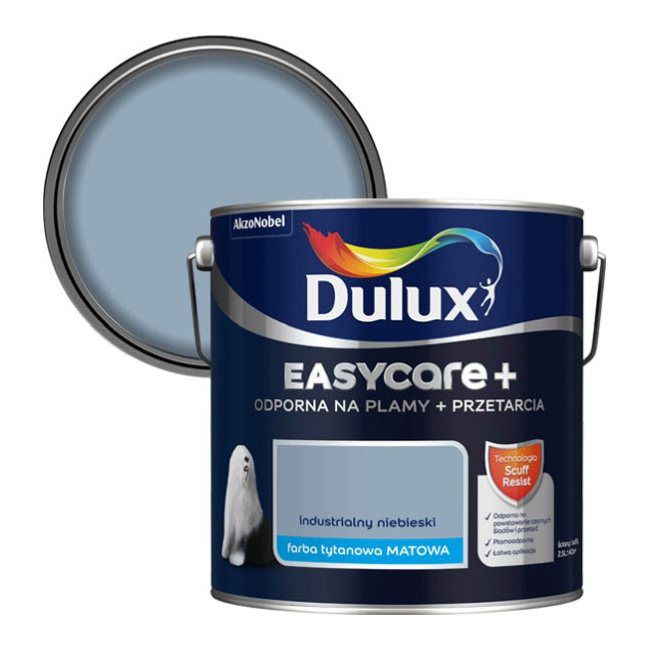 Farba Dulux EasyCare+ industrialny niebieski 2,5 l