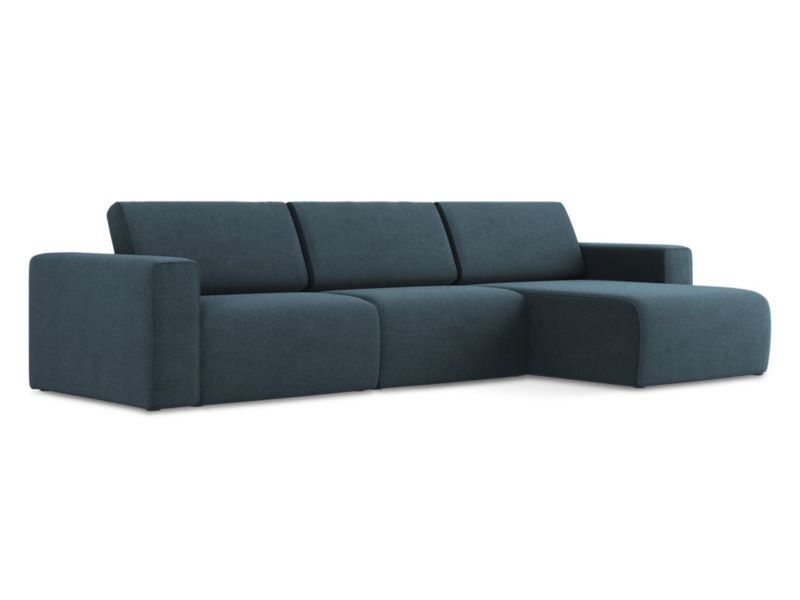 Modułowa sofa 4-osobowa LaMiaSofa CASERTA z tkaniny strukturalnej 314x167 cm jeans 1 szt.
