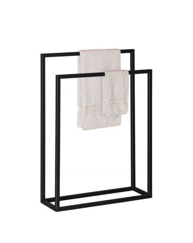 Wieszak dwuramienny czarny Estiva 1 szt.