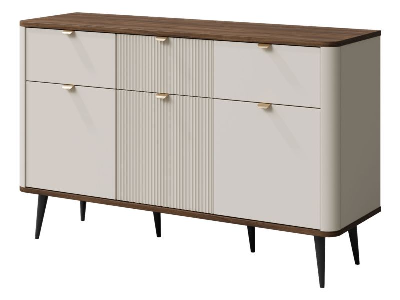 Komoda średnia MIRJAN 24 Marly 10 kaszmir + orzech 1 szt.