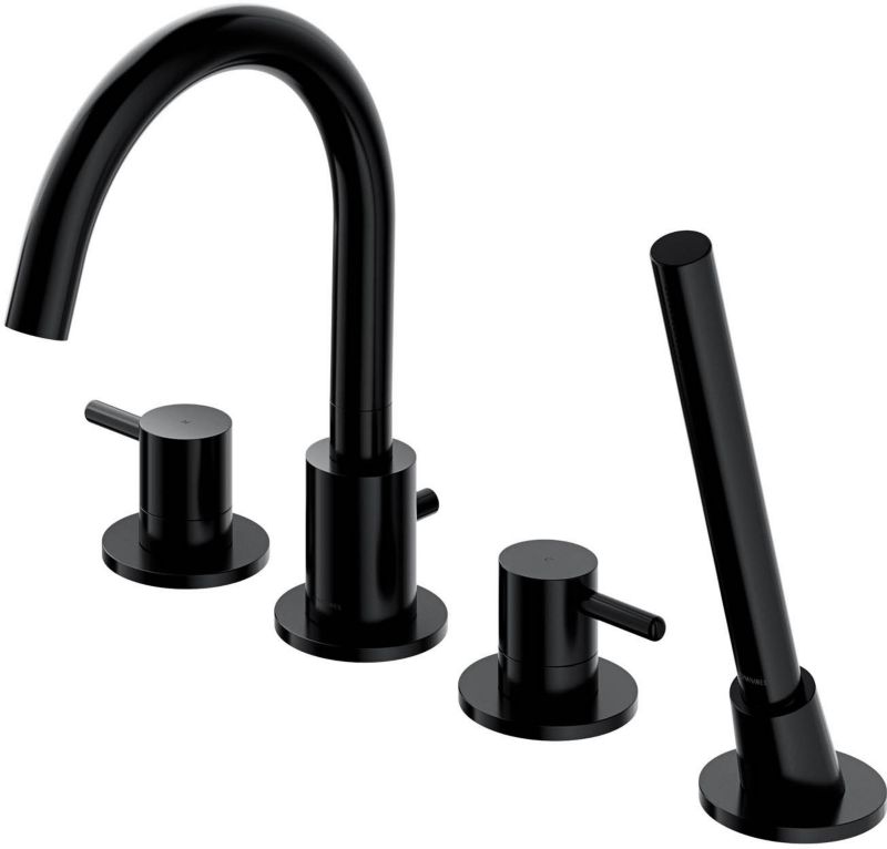 Bateria wannowa Omnires Preston 4-otworowa czarna