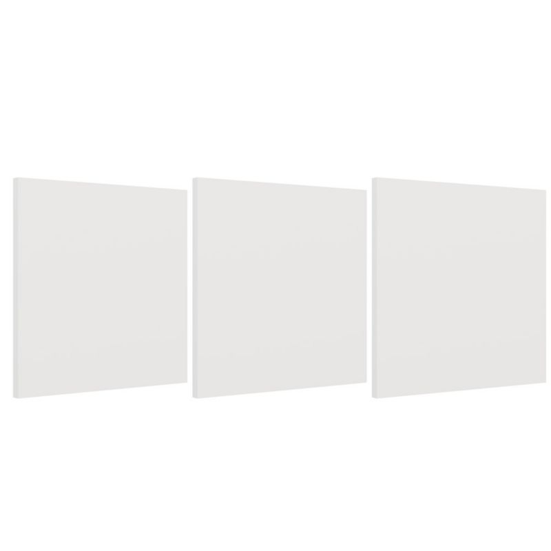 Akcesoria Topeshop Malax 3D drzwi białe 34x34x1.6 cm 3 szt