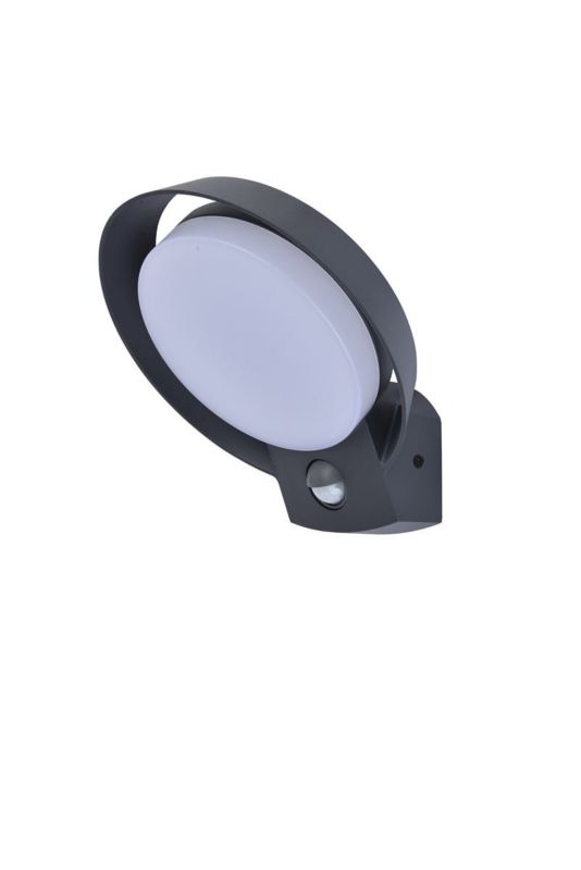 Kinkiet zewnętrzny z czujnikiem Lutec Polo antracytowo-biały LED 16W 3000K 1100lm IP54 wym: 16,4 x 18 x 16,2 cm - 1 szt.
