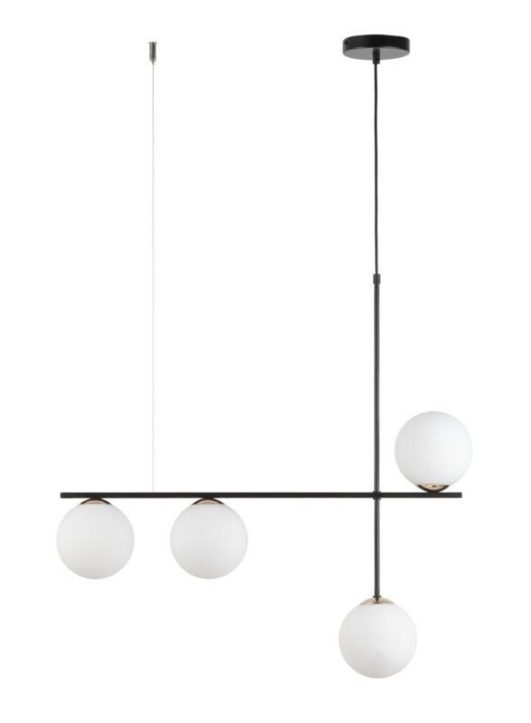 Lampa wisząca Sigma Lighting Silia 5336 czarno-biała dekoracyjna 4xG9 x 1 szt.