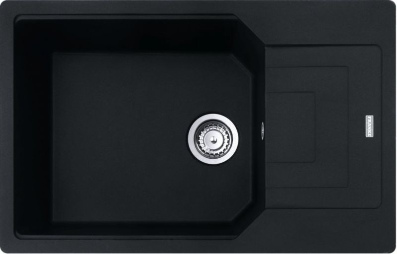 Zlewozmywak Franke Urban czarny mat 78x50 cm Fragranite 1-komorowy z ociekaczem odwracalny 1 szt.