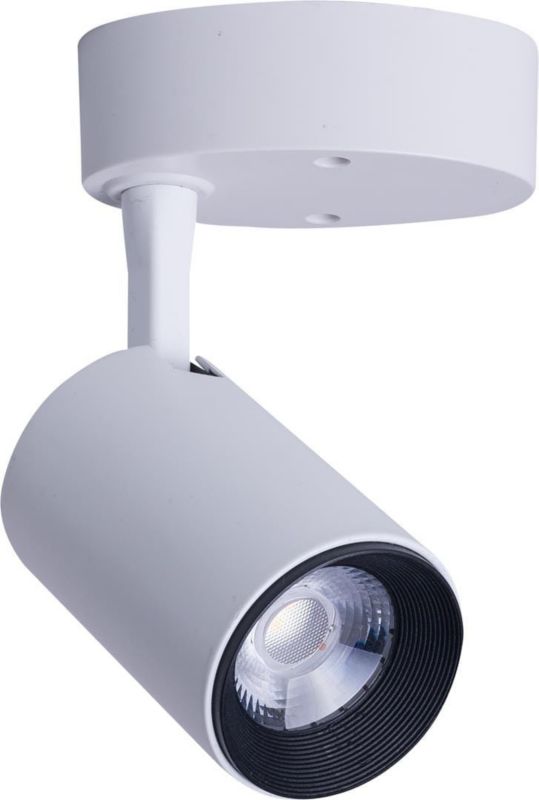Spot Nowodvorski Lighting Iris biało-czarny LED 7W 3000K 480lm IP20 wym: 8 x 8 cm aluminium - 1 szt.