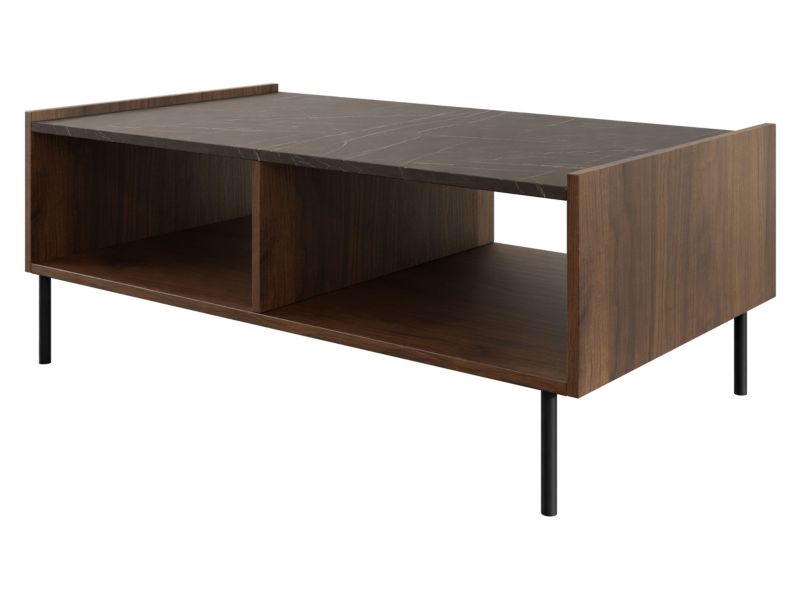 Ława MIRJAN 24 pokojowa nowoczesna Tewos L97 orzech warmia/marmur czarny 1 szt.