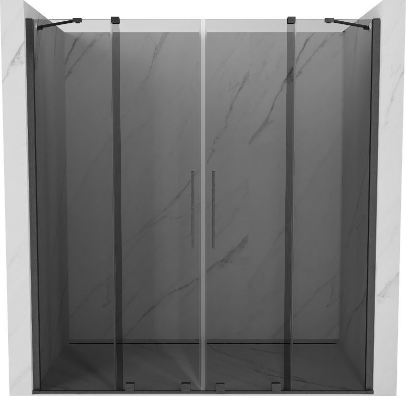 Drzwi prysznicowe rozsuwane Mexen Velar grafit 170x200 1 szt.