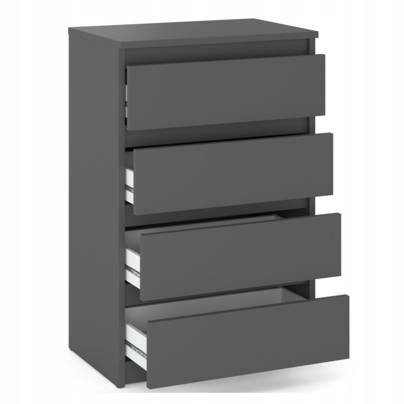 Komoda Z 4 Szufladami Stiv-Meble Szary Mat Szafka 60X33,5X92,5 Cm 1Szt.