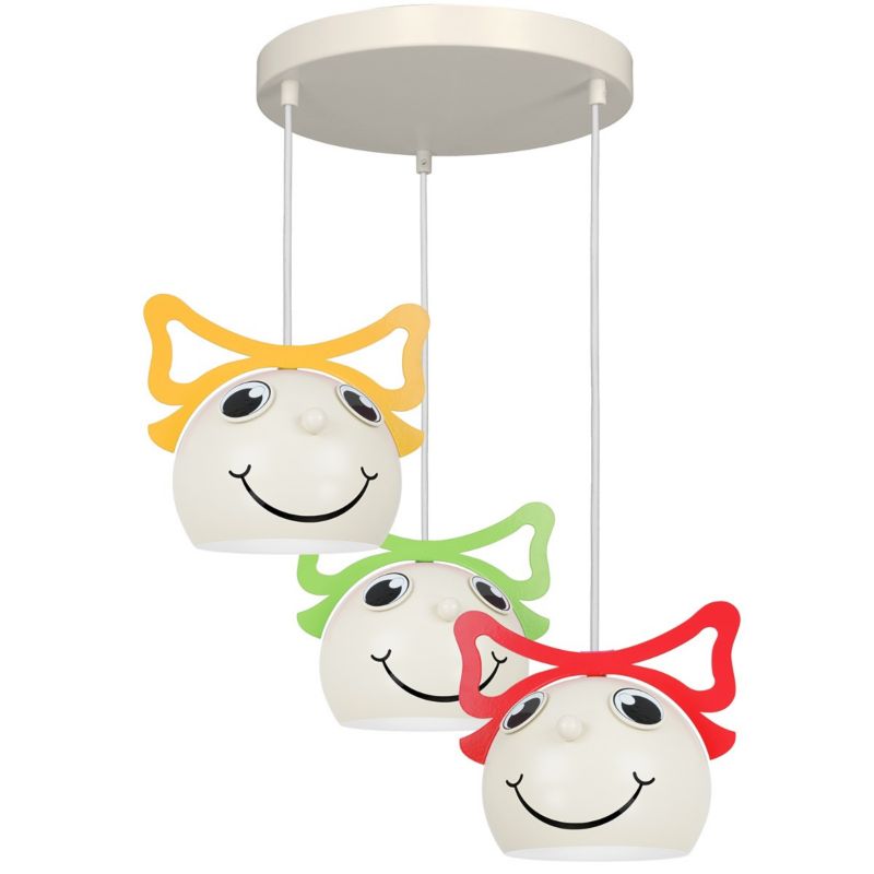 Lampa wisząca Luminex Bambini 3864 multikolor dziecięca 3xE27 x 15W 1 szt.