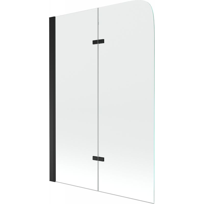 Parawan nawannowy ruchomy Mexen Felix transparent czarny 100x140 cm 1 szt.
