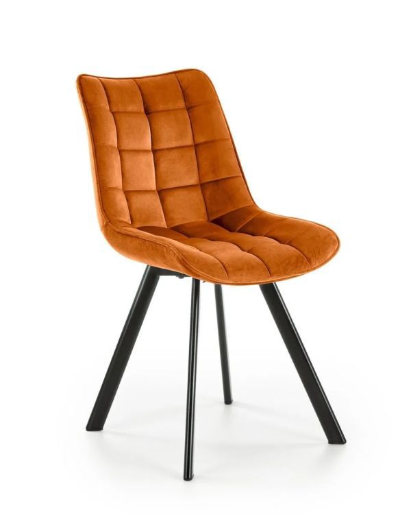 Krzesło Halmar tapicerowane K332 VELVET cynamonowe 1 szt