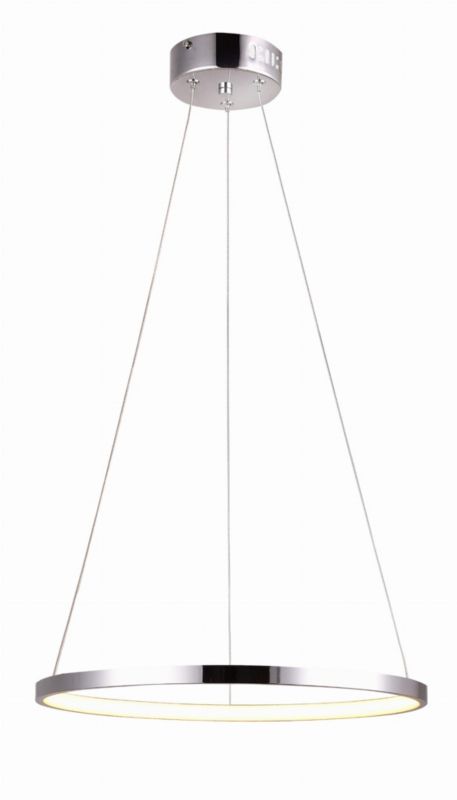 Lampa sufitowa Candellux Lune chromowana wym: 100 x 29 x 29 cm wbudowany LED 18W 1 szt.