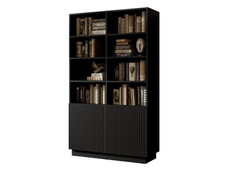 Regał MIRJAN 24 Liverti 2D czarny 1 szt.