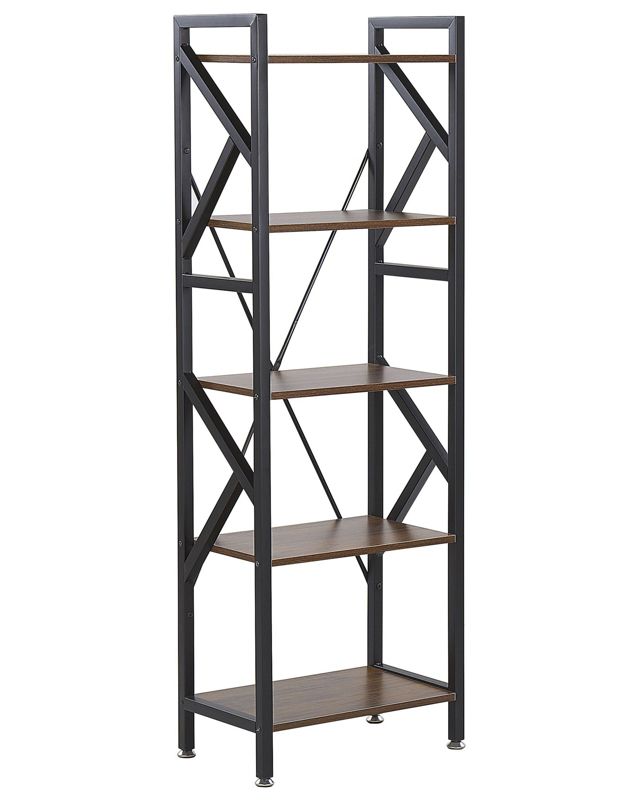 Regał 5 półek Ciemne drewno Dale 1 szt.