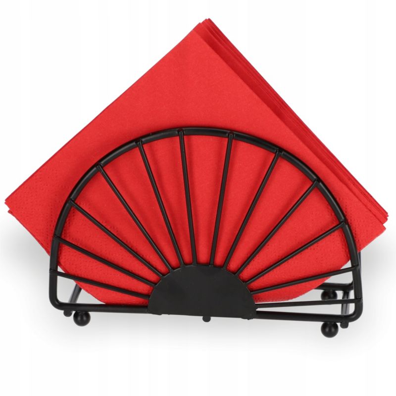 Stojak KADAX Serwetnik Na Serwetki elegancki Czarny 1szt.