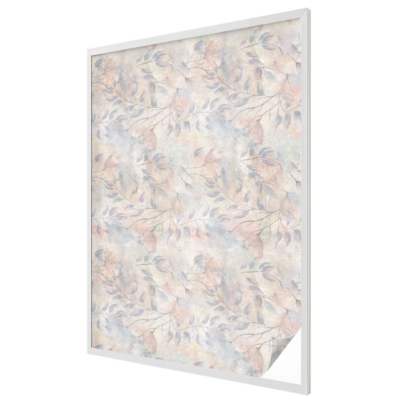 Folia Okienna Wallfluent 100x146 cm Chroniąca Prywatność Pastelowe liście rozmytej kompozycji 1 rol.