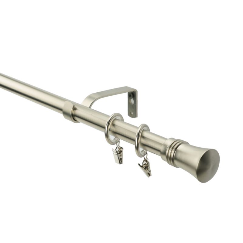 Karnisz Zenit pojedynczy 19 mm 200 cm srebrny