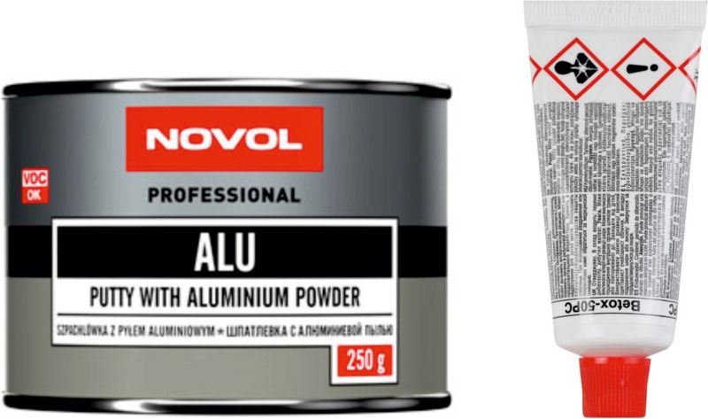 Szpachlówka z pyłem aluminiowym Novol Ultra 250 g