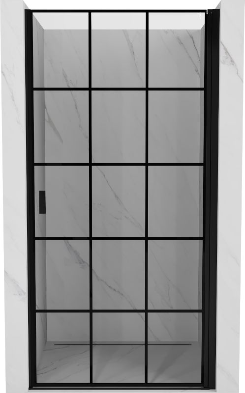 Drzwi uchylne Mexen Mist-B czarna kratka 100 cm 1 szt