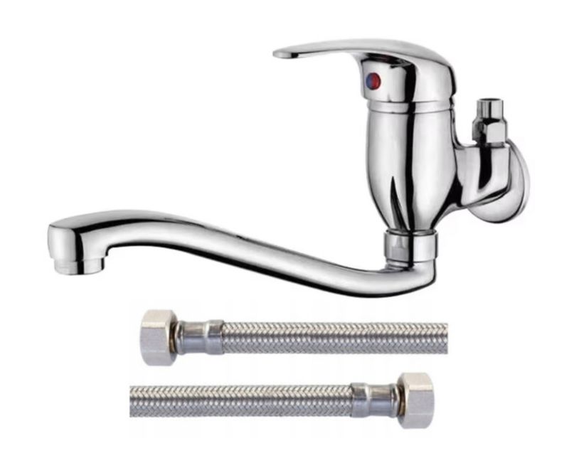 Bateria bezciśnieniowa Domotechnika górna do bojlera z mieszaczem wylewka 20cm i 30cm 1szt