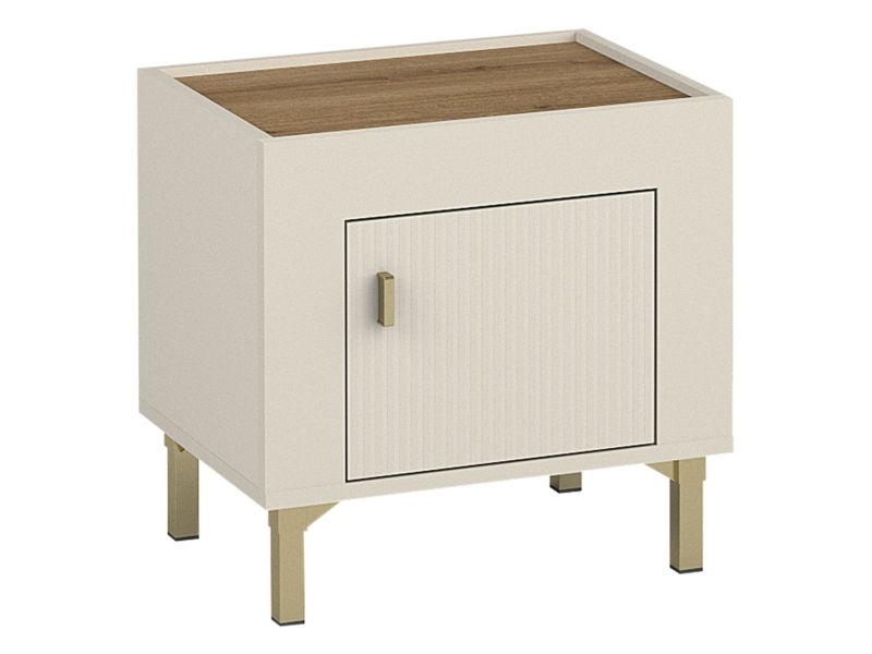 Szafka nocna MIRJAN 24 Mossa MO11 kaszmir/dąb whisky 1 szt.