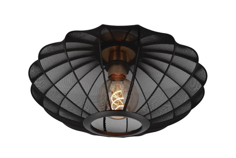 Lampa sufitowa wisząca Lucide Corina 1983 czarno-złota-odcienie złota szerokość 40 cm 1xE27 x 40W 1 szt.