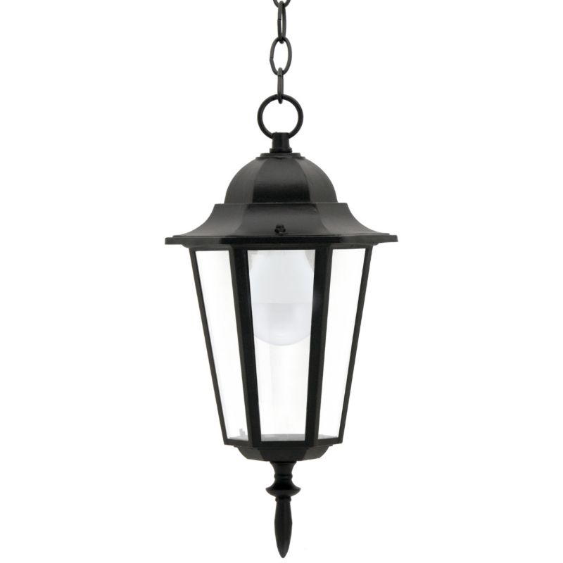 Lampa sufitowa zewnętrzna Polux Liguria czarny mat 1 x E27 x 20W IP43 wym: 92 x 15 x 15 cm - 1 szt.