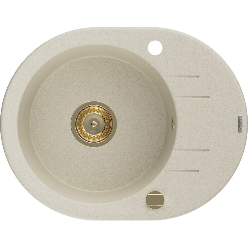 Zlewozmywak wpuszczany Mexen Kevin 1-komorowy beżowy 586x458 mm 6517581005-69-G