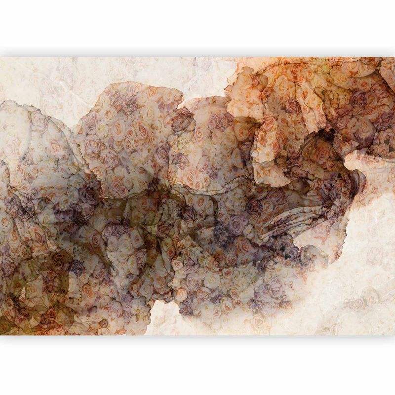 Fototapeta flizelinowa Premium Artgeist 155g/m2 Kwiaty beżowa 450x315 (9 części) 0904aa rolka 1 szt