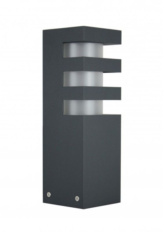 Lampa ogrodowa stojąca SU-MA Rado ciemnoszara bez żarówki 1 x E27 x IP54 wym: 25 x 8 x 8 cm - 1 szt.