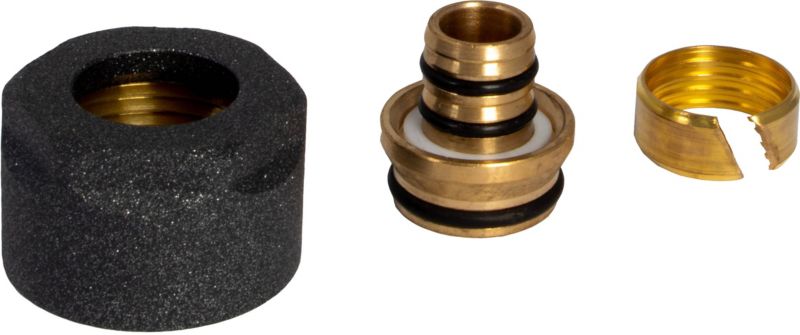 Zestaw zaciskowy na rury PEX antracyt