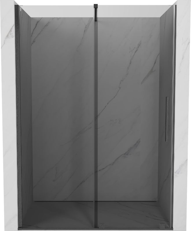 Drzwi prysznicowe przesuwne Mexen Velar grafit gun gray 160 cm 1 szt.