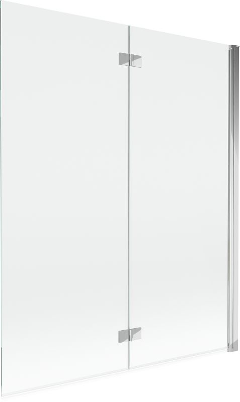 Parawan nawannowy Mexen Mist transparent chrom 140x150 cm 2-skrzydłowy 1 szt