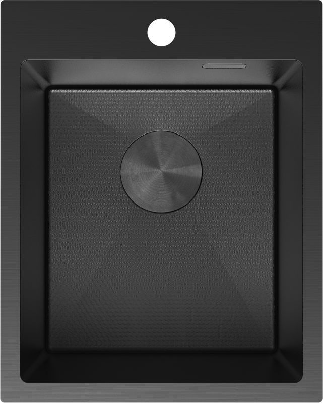Zlewozmywak wpuszczany Mexen Solix czarny 400x500 mm 1-komorowy 1 szt.