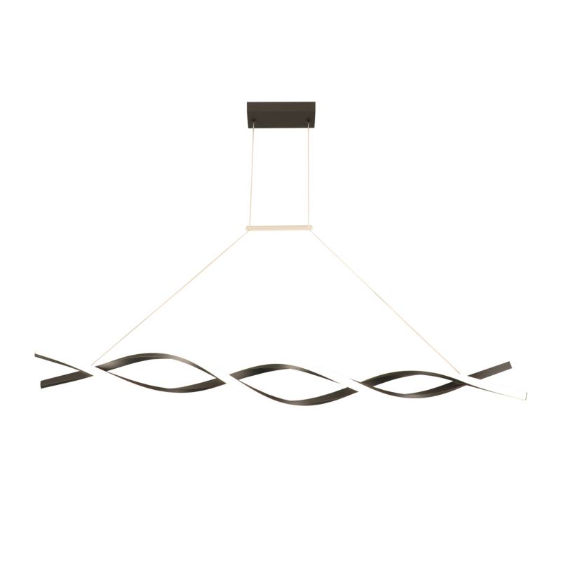 Żyrandol LED XUDO 37W 120cm Biały neutralny 4000K Czarny lampa wisząca 1 szt.