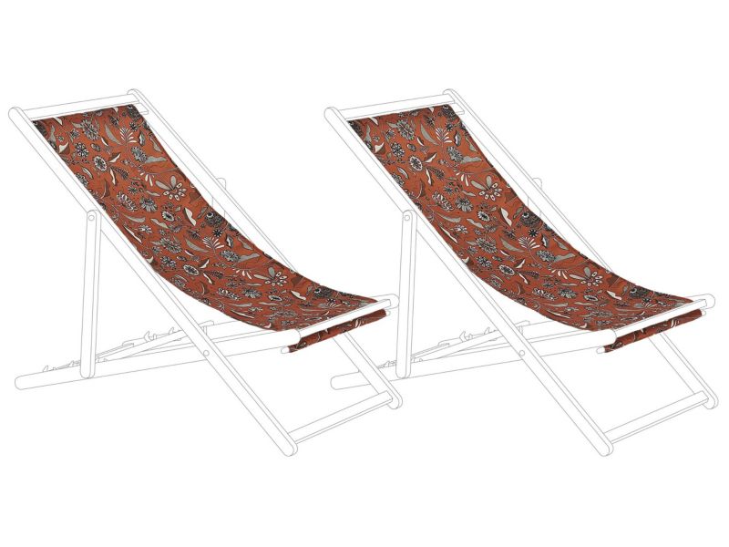 Wymienna tkanina Wzór kwiatowy Anzio/avellino Czerwony 1 kpl