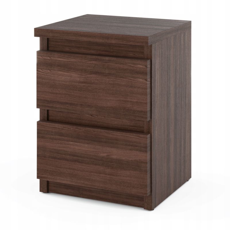 Szafka Nocna Stiv-Meble 2 Szuflady 30 Cm Stolik Dąb Wenge 30X30X40 Cm 1Szt.