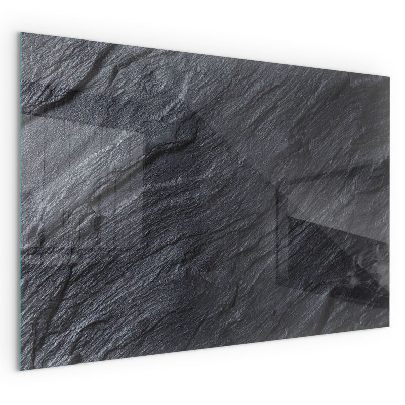 Szklana Podkładka Pod Kominek Prostokąt Wallfluent 60x40 cm Struktura kamiennej faktury 1 szt.