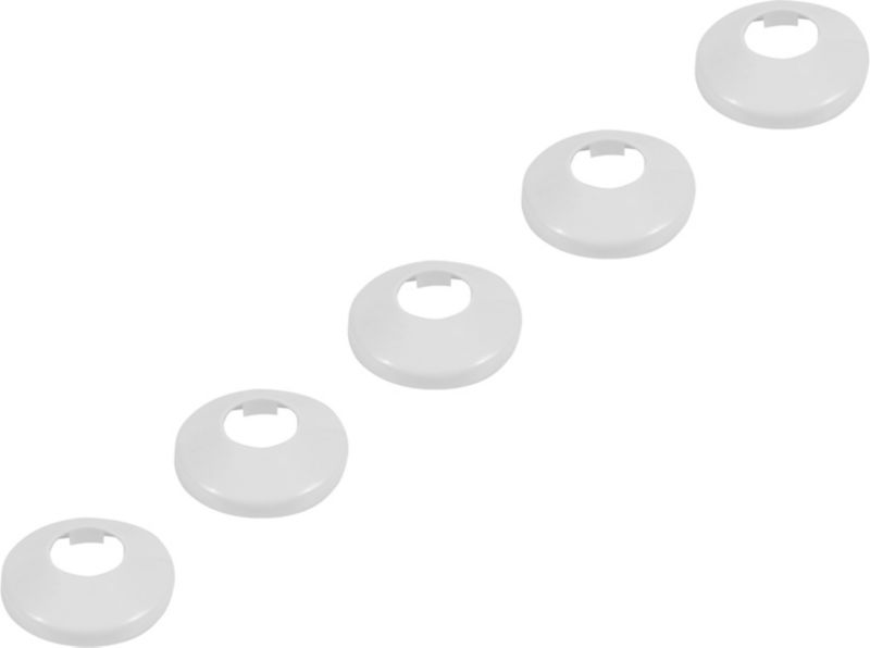 Rozetka dzielona Tycner fi 16 mm biała 5 szt.